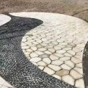 铜仁 黄金麻冰裂纹地铺石工地铺装案例