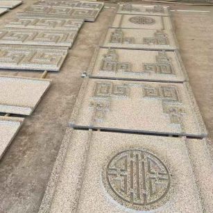 铜仁 白麻花岗岩外墙立面雕刻板