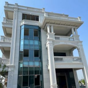 铜仁 白麻花岗岩别墅外墙干挂效果展示