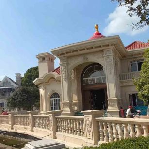 铜仁 黄金麻花岗岩欧式别墅