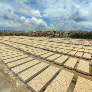 铜仁 黄金麻荔枝面花岗岩石材地铺石防护中