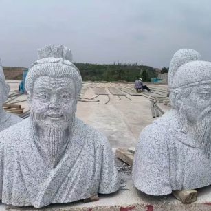 铜仁 白麻花岗岩石材人物立体雕刻