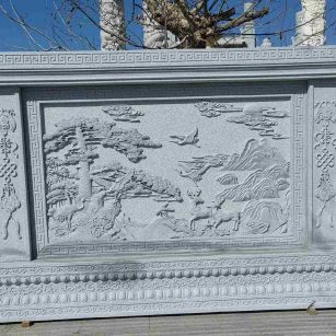 铜仁 芝麻白大型照壁，屏风，影壁