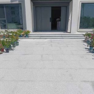 铜仁 芝麻白花岗岩地铺石地面铺装