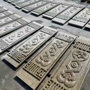 铜仁 黄金麻花岗岩外墙雕刻板