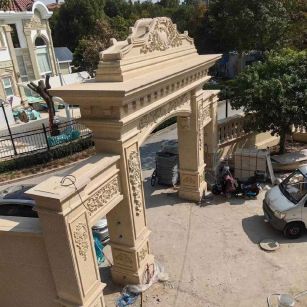 铜仁 黄金麻荔枝面花岗岩别墅门楼