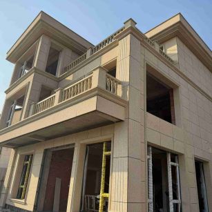 铜仁 黄金麻花岗岩石材荔枝面外墙干挂效果展示