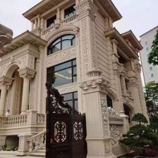 铜仁 黄金麻花岗岩别墅外墙干挂效果展示