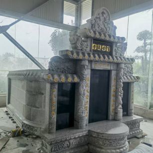 铜仁 芝麻白墓碑效果展示图