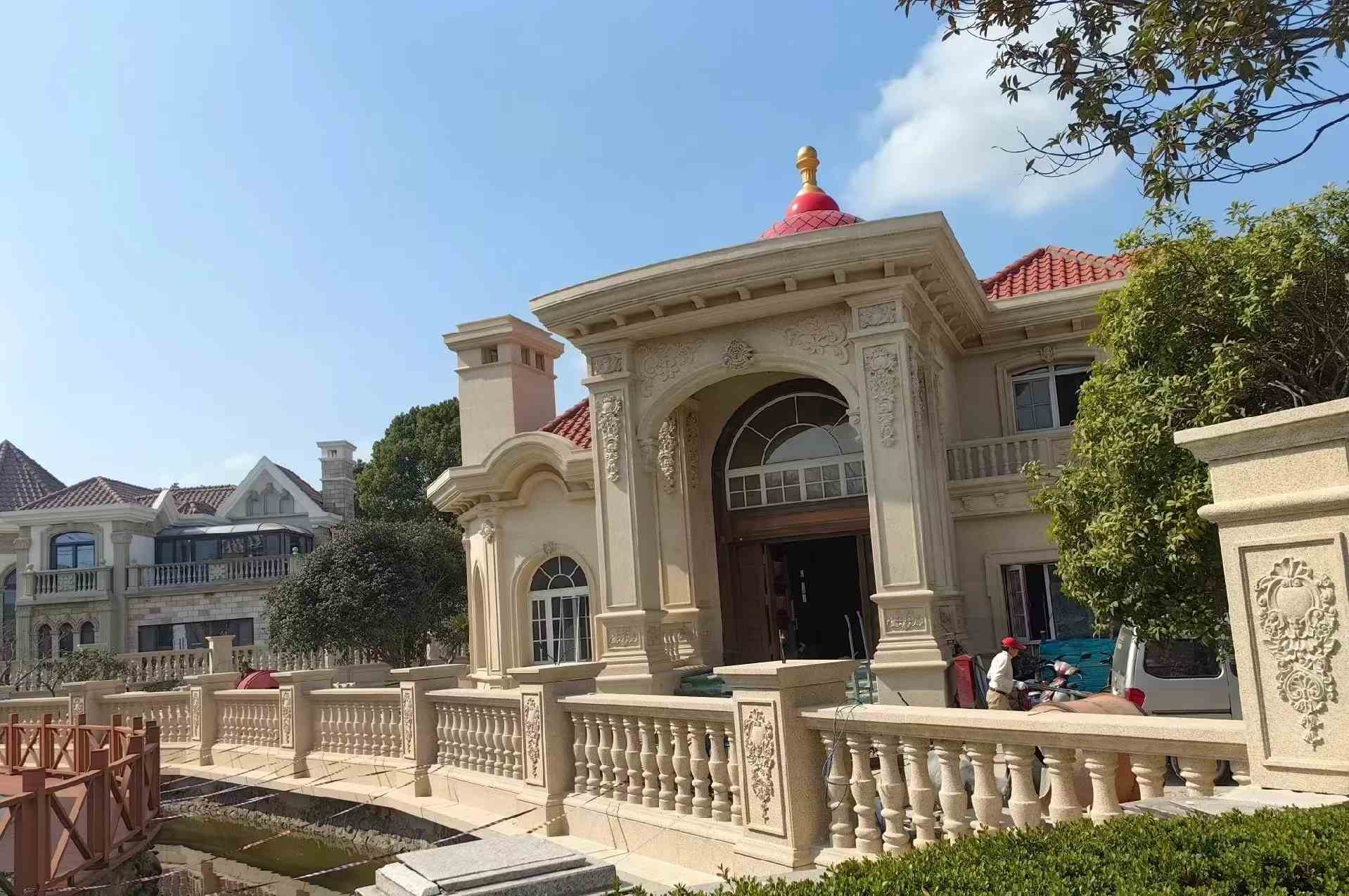 铜仁 黄金麻花岗岩欧式别墅