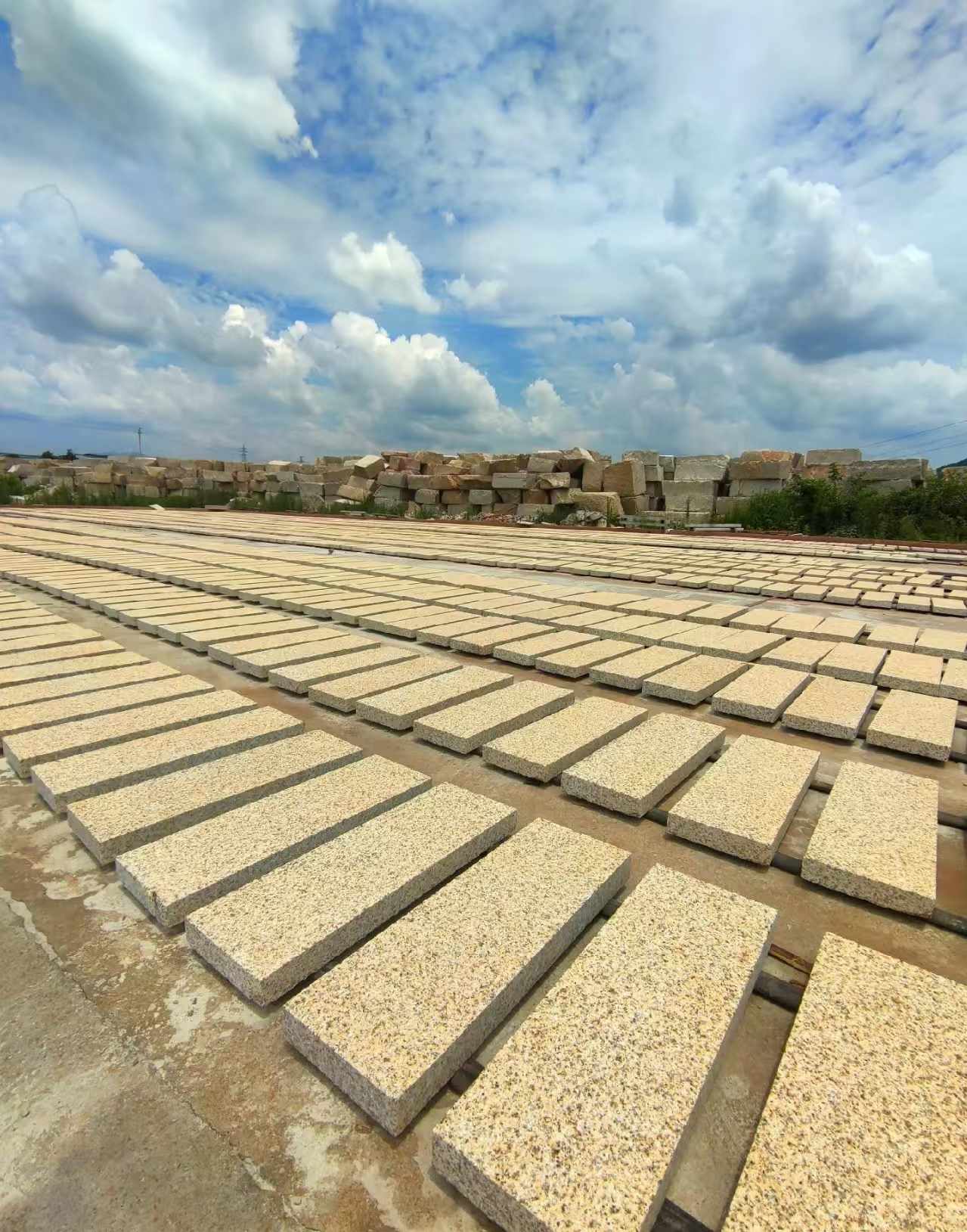 铜仁 黄金麻荔枝面花岗岩石材地铺石防护中