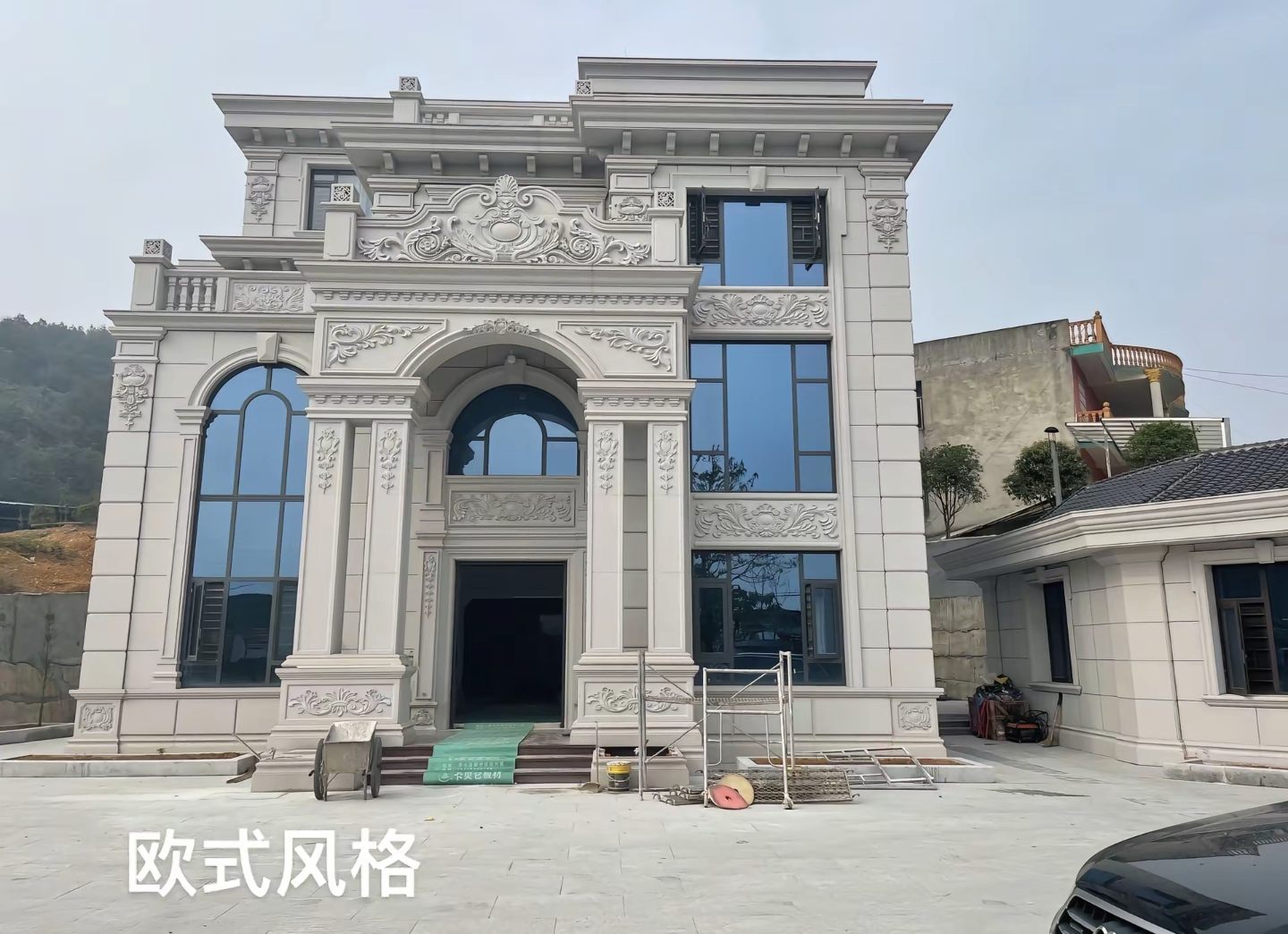 铜仁 白麻花岗岩别墅外墙干挂