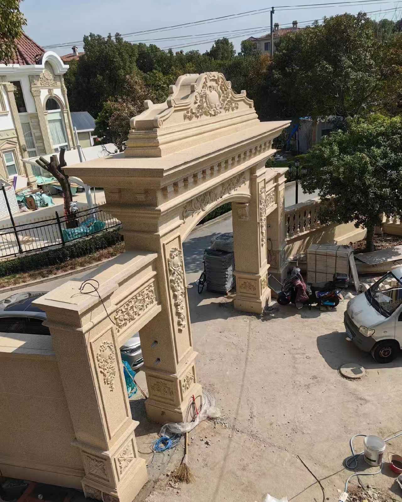 铜仁 黄金麻荔枝面花岗岩别墅门楼