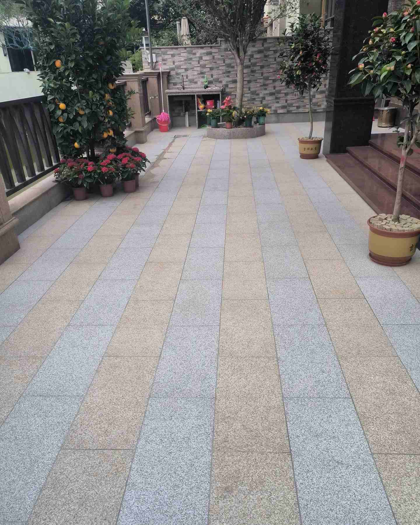 铜仁 黄金麻白麻荔枝面庭院铺装展示