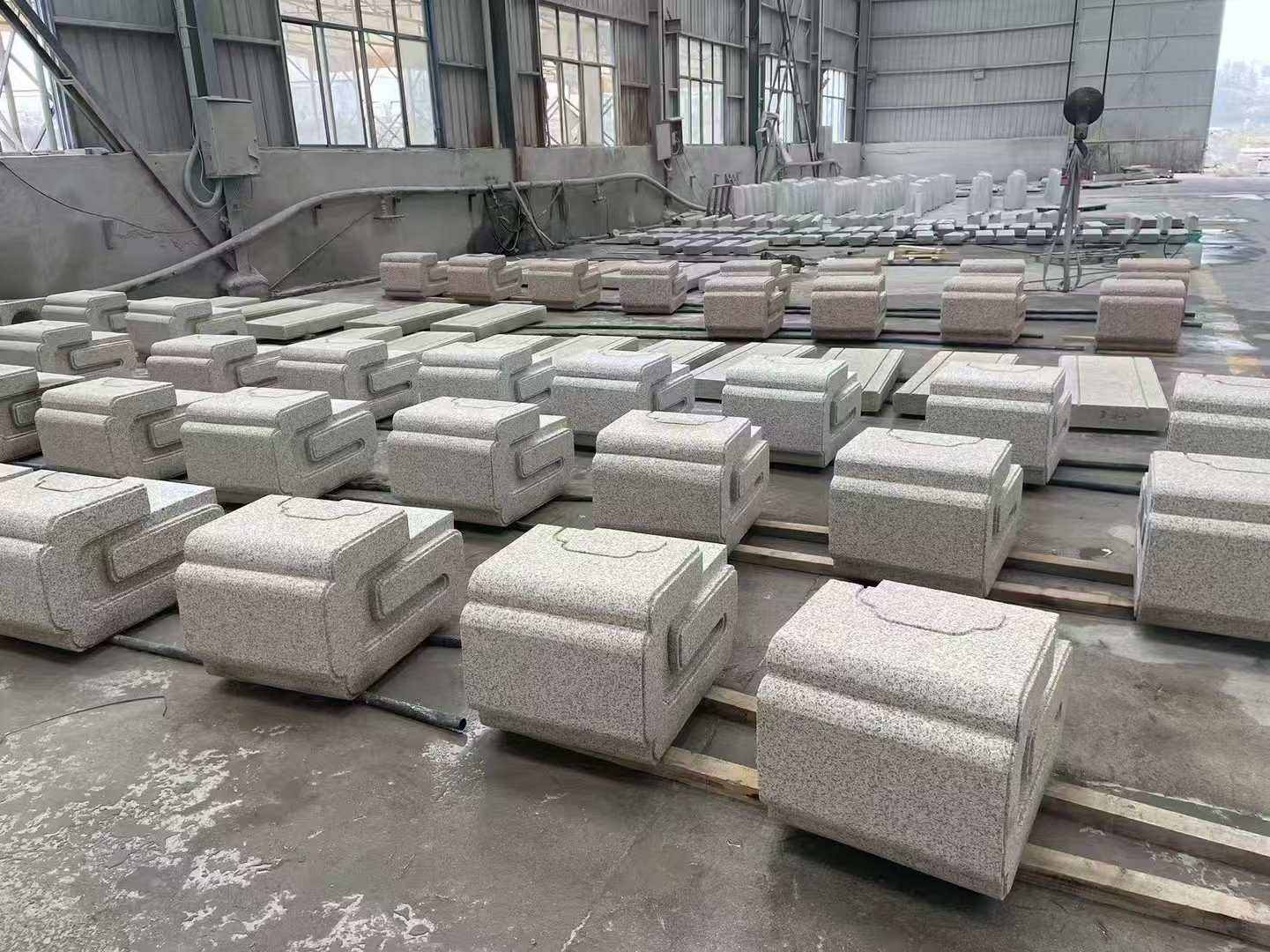 铜仁 白麻花岗岩异形加工-石凳，坐凳